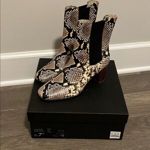 J. Crew Snakeskin Ankle Booties